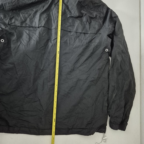 Mossimo Supply Co Jacket Mens Large Black Hooded Windbreaker Lightweight‎ Zip - Picture 7 of 9